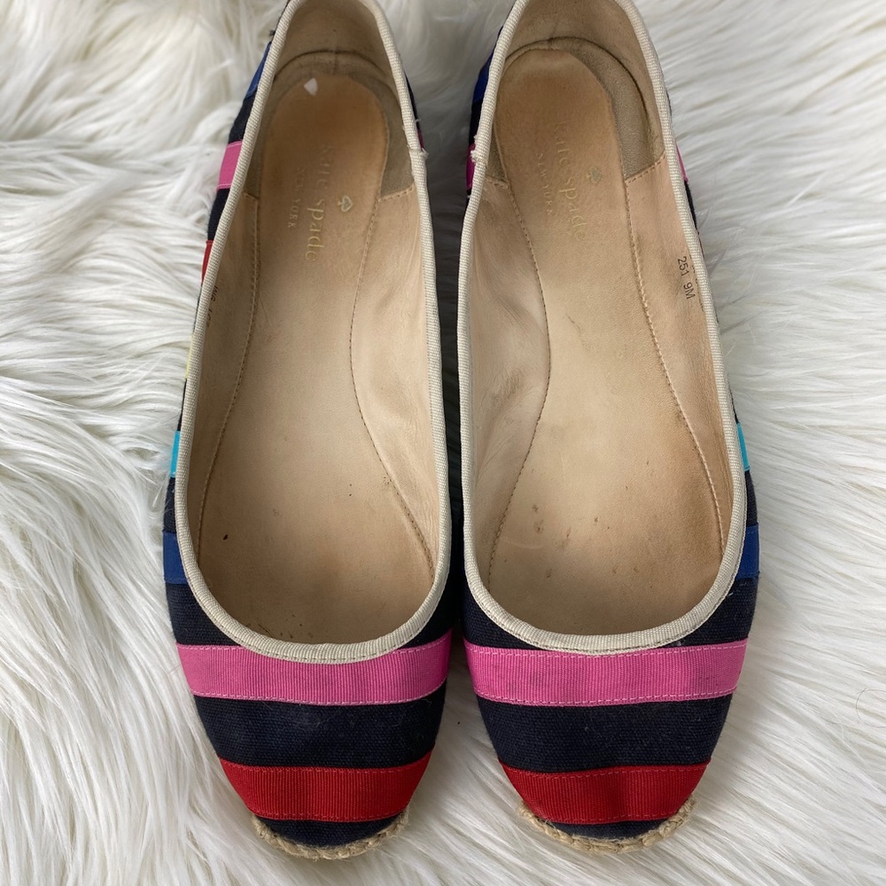 kate spade Multicolor Striped Flats - Picture 2 of 6